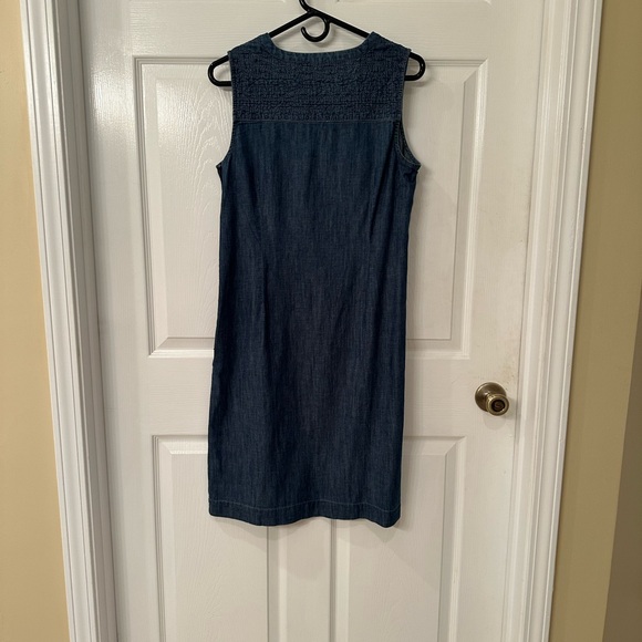 Denim shift dress. Talbots size 6. - Picture 2 of 3